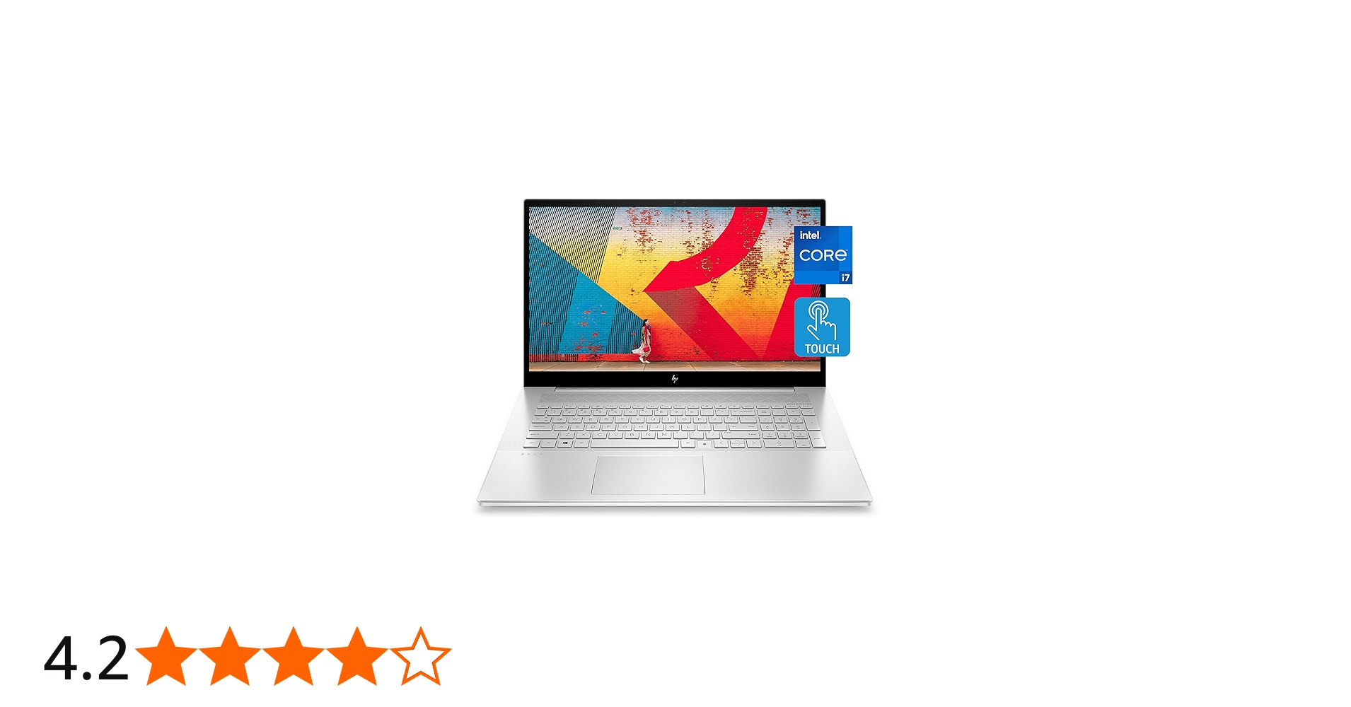 HP Envy 17 Laptop, 11th Gen Intel Core i7-1165G7, 12 GB RAM, 1 TB
