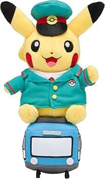 Amazon.co.jp: ポケモンセンターオリジナル ぬいぐるみ 電車ピカチュウ