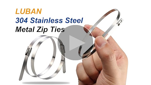 Amazon.com: LUBAN Metal zip ties 12 inch, heavy duty 304 stainless