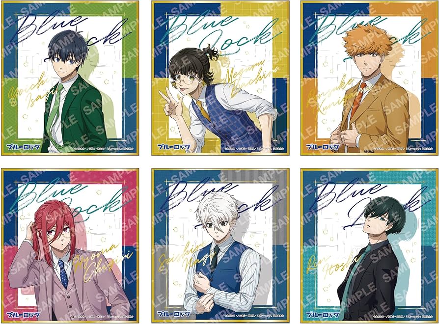 Amazon.co.jp: ブルーロック カラースーツシリーズ 箔押しミニ色紙