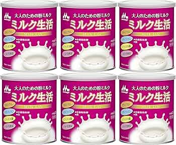 Amazon.co.jp: 森永乳業 大人のための粉ミルク ミルク生活 300g × 6缶
