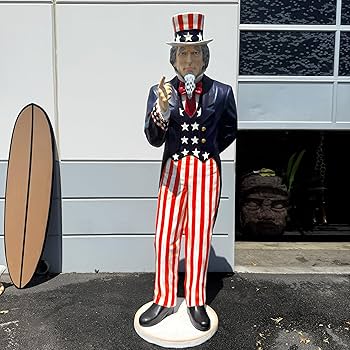 Amazon.com: LM Treasures Giant Uncle Sam Life Size Resin Statue