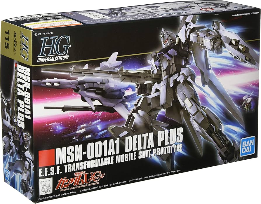 Amazon.com: Bandai Hobby - #115 MSN-001A1 Delta Plus, Bandai HGUC