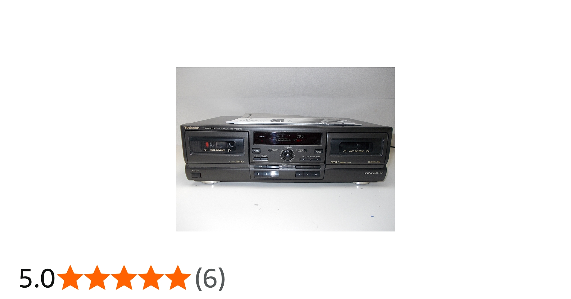 Technics RS-TR373M2 EG Black Cassette Deck : Amazon.in: Electronics