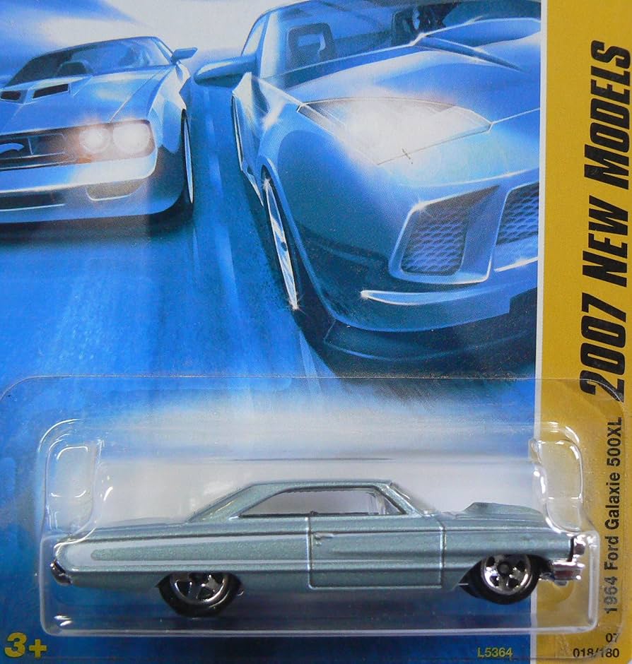 Amazon.com: 1964 Ford Galaxie 500XL Lt Blue Hot Wheels (2007 New