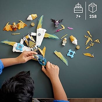 Amazon.com: LEGO NINJAGO Zane's Golden Dragon Jet, 71770 Toy Plane