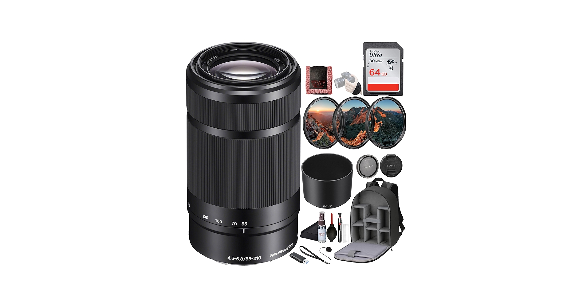 Amazon.com : Sony E 55-210 mm F4.5–6.3 OSS Telephoto Zoom Lens
