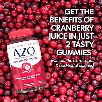 Amazon.com: AZO Cranberry Urinary Tract Health Gummies Dietary