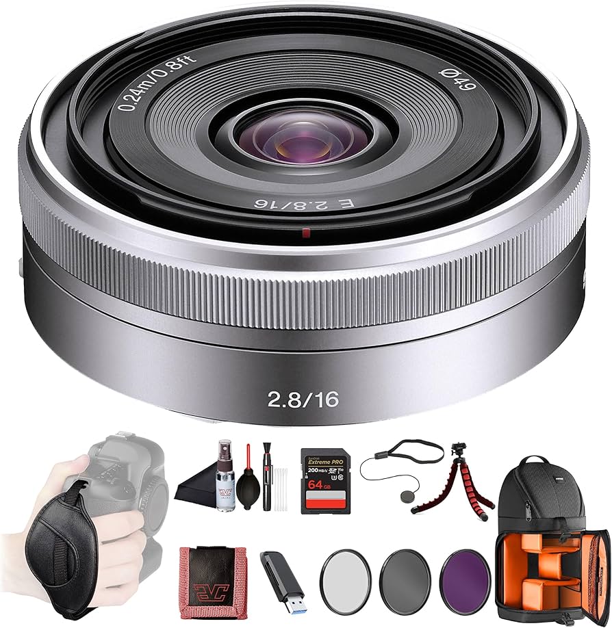 Amazon.com : Sony E 16mm F2.8 Wide-Angle Prime Lens (SEL16F28