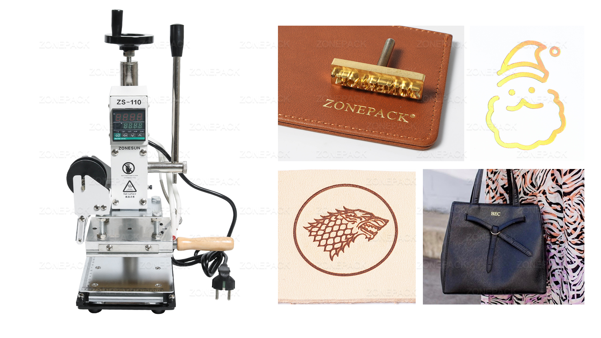 Amazon.com: ZONEPACK Hot Foil Stamping Machine with Sliding