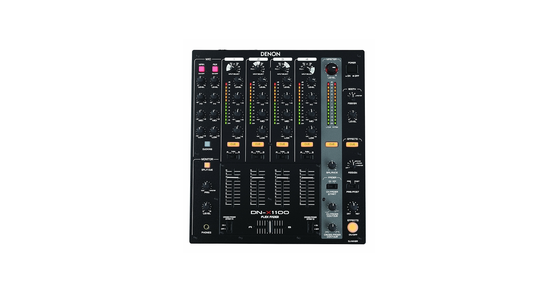 Denon DJ DN-X1100 Professional 4-Channel Matrix Mixer : Amazon.co