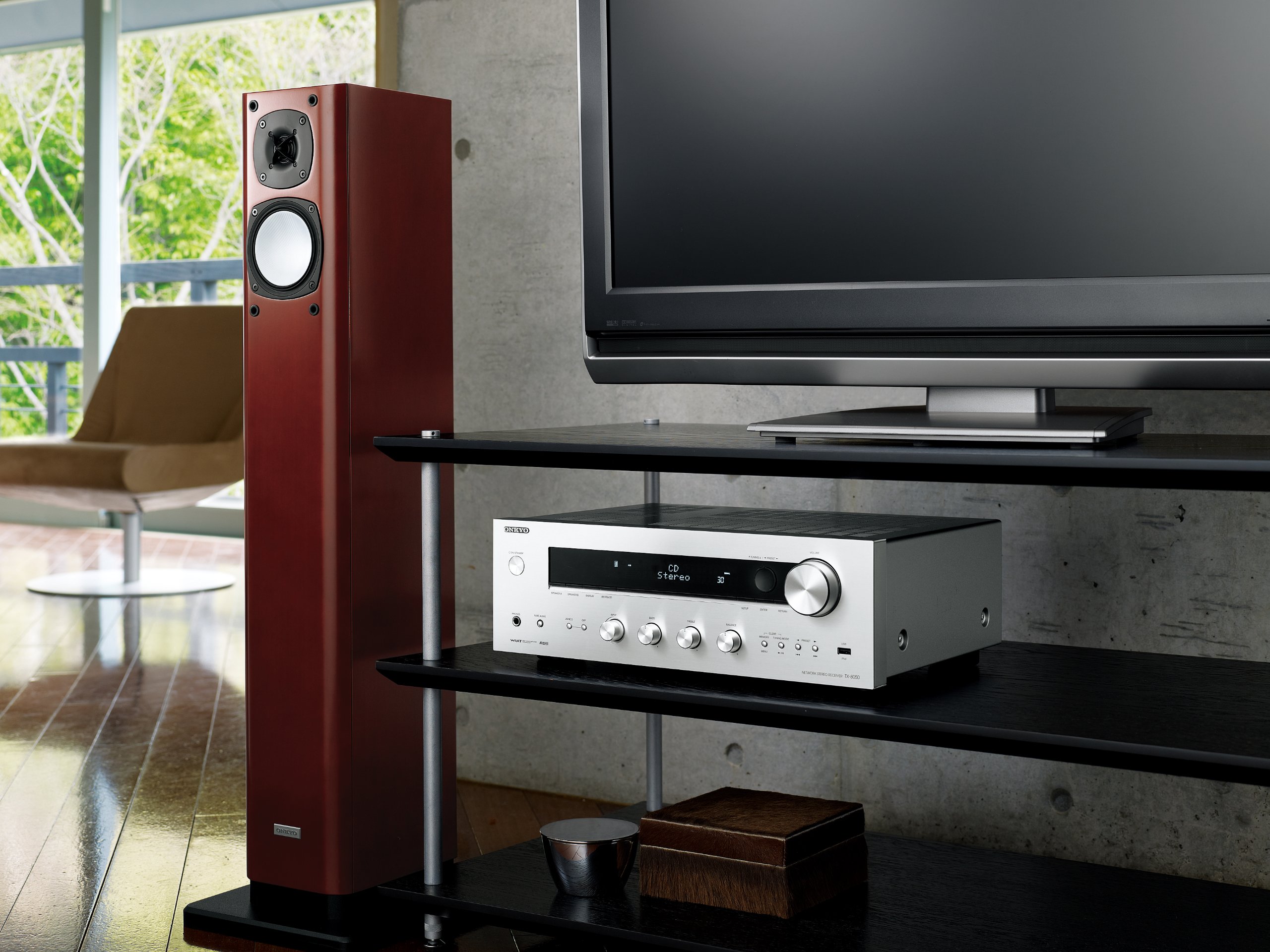 Amazon.co.jp: ONKYO ネットワークステレオレシーバー (シルバー) TX