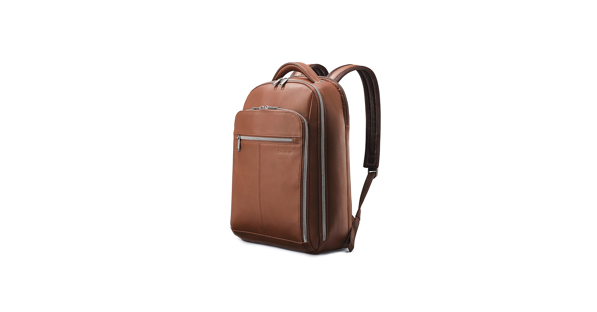 Amazon.com | Samsonite Classic Leather Backpack, Cognac , One Size