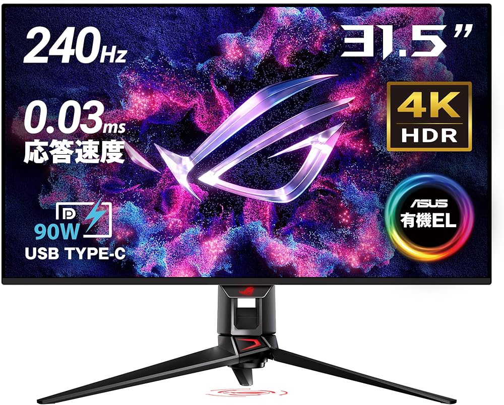 Amazon.co.jp: ASUS 有機EL 4K ゲーミングモニター ROG Swift OLED