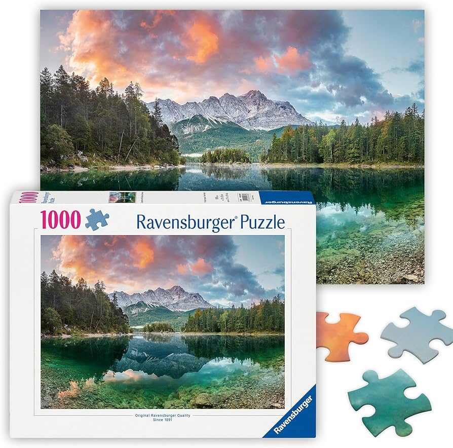 Amazon.com: Ravensburger - Eibsee Lake, Germany - 1000 Piece