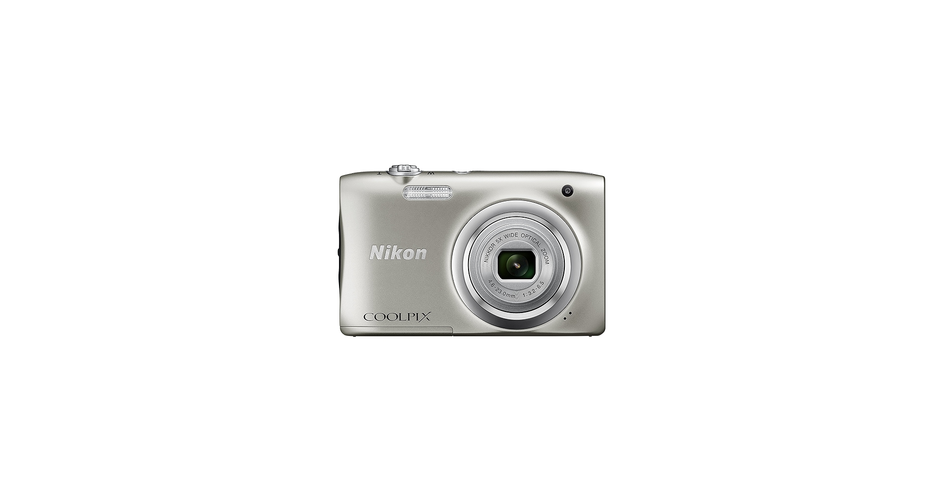 Nikon Coolpix A100 Digital Camera, Silver: All-in-One Digital