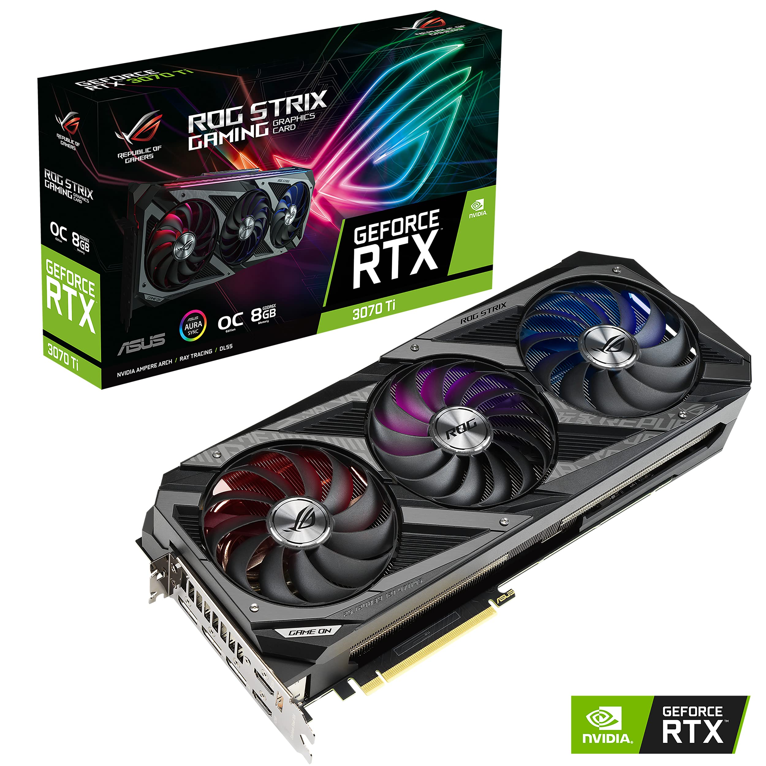 Amazon.com: ASUS ROG Strix NVIDIA GeForce RTX 3070 Ti OC Edition