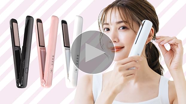 Amazon | Kaitou ヘアアイロン 充電式 コンパクト 携帯用 2way 操作