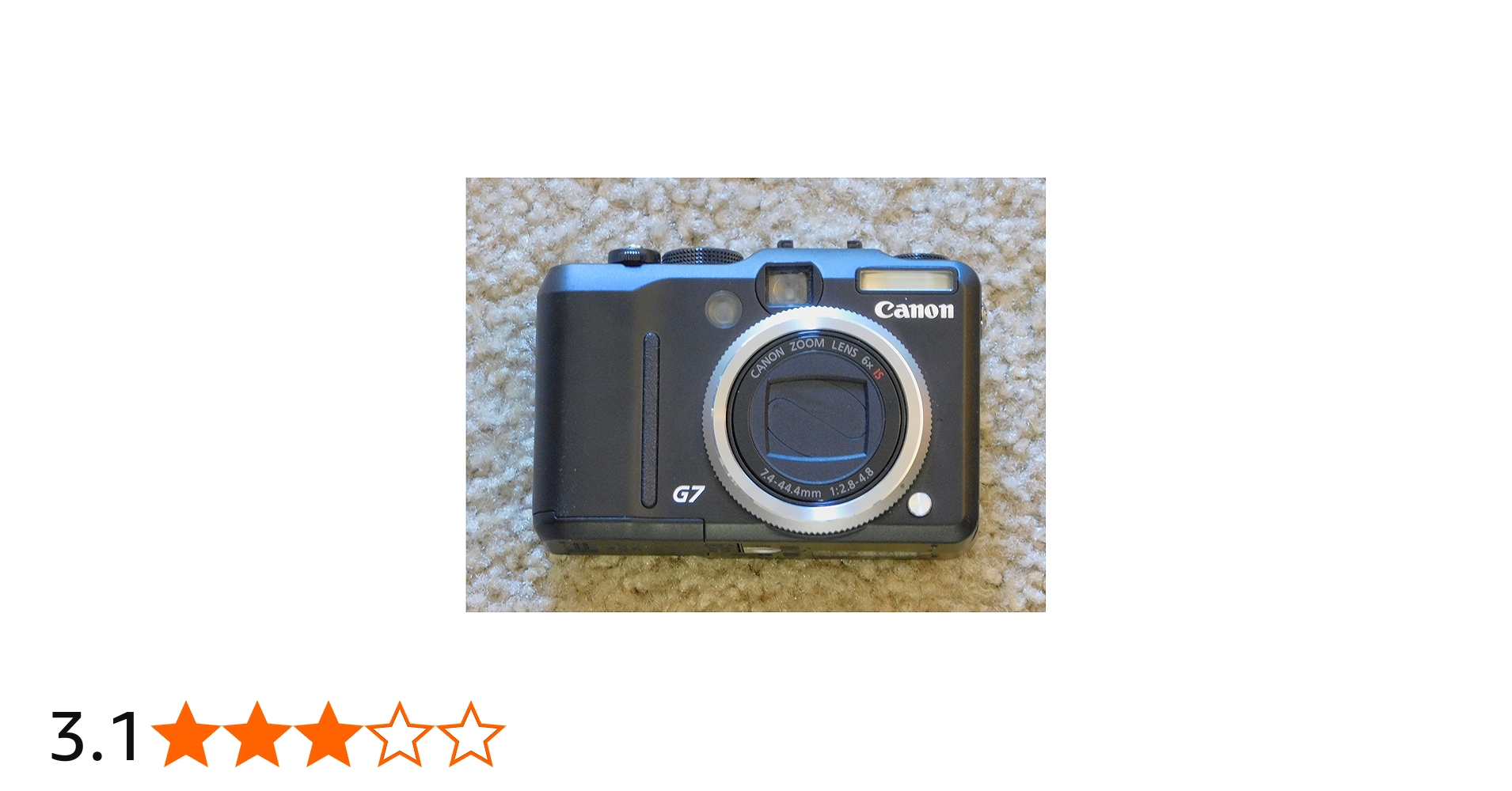 Amazon Canada: Canon PowerShot G7 10MP Digital Camera with 6X