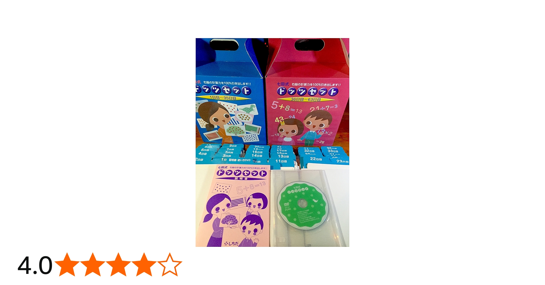 Amazon.co.jp: 右脳の高速計算力を引き出す！「七田式ドッツセット」0