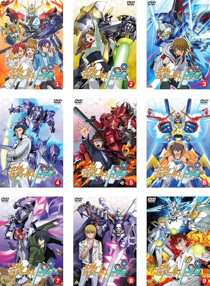 Amazon.co.jp: ガンダムビルドファイターズトライ [レンタル落ち] 全9