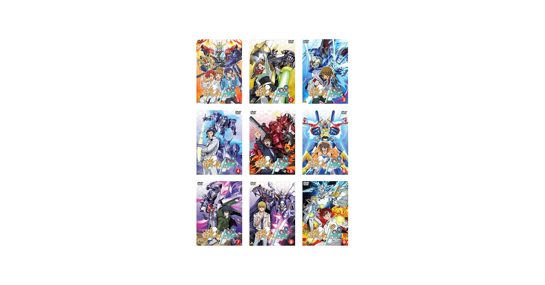 Amazon.co.jp: ガンダムビルドファイターズトライ [レンタル落ち] 全9