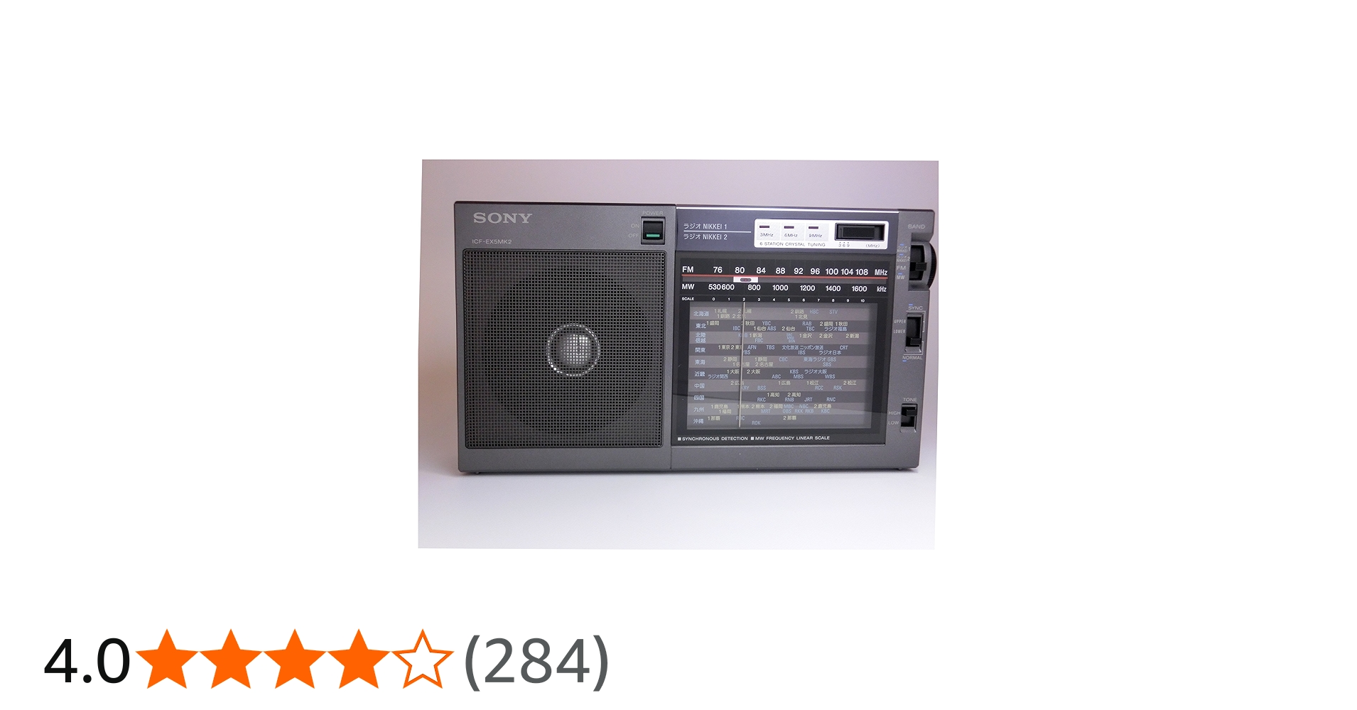 Amazon.co.jp: Sony FM/AM Radio Nikkei Portable Radio ICF-EX5MK2
