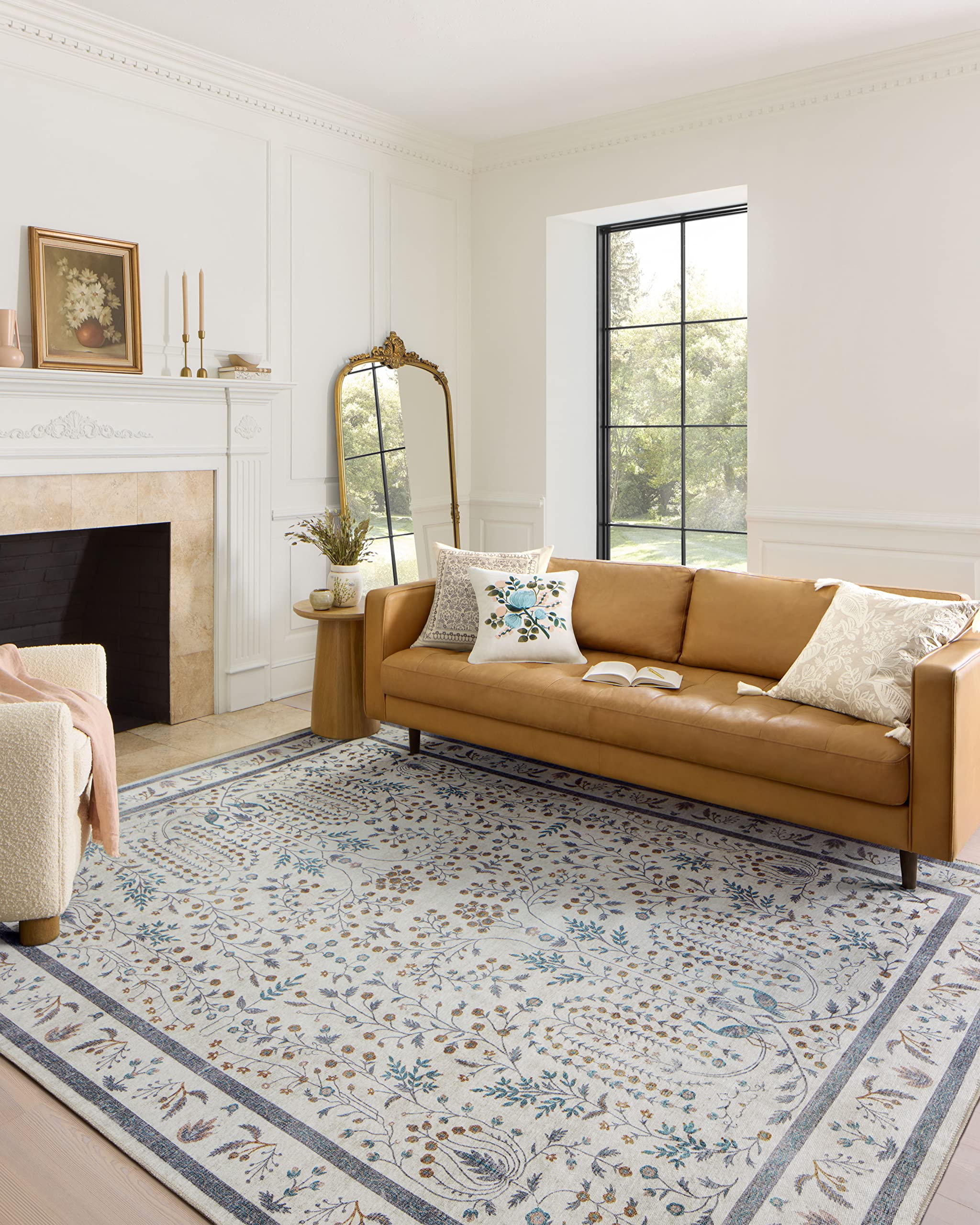 Rifle Paper Co. x Loloi Maison Collection MAO-05 Wisteria Cream 2