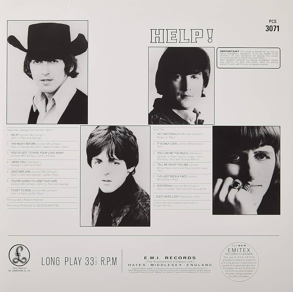 Help: The Beatles, George Harrison, Ringo Starr, John Lennon, Paul