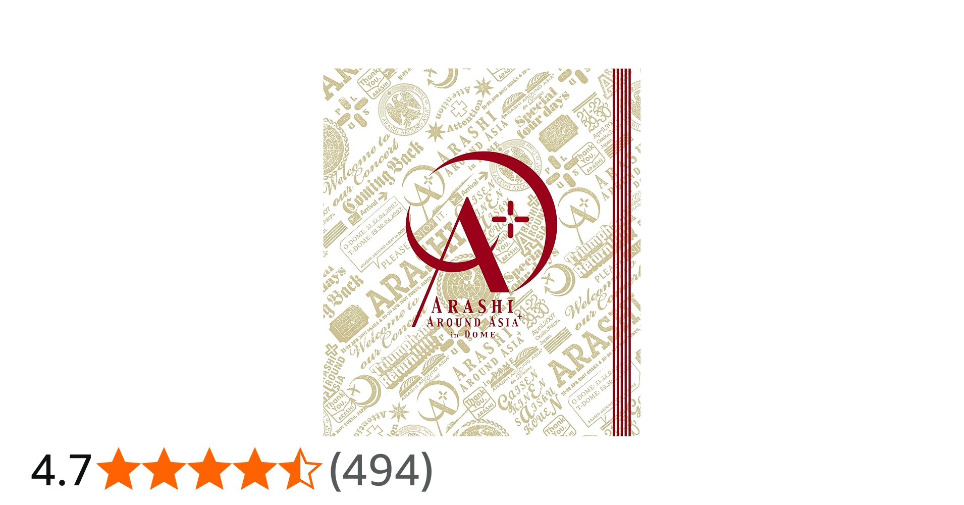 Amazon.co.jp: ARASHI AROUND ASIA+ in DOME (Blu-ray) : 嵐: DVD
