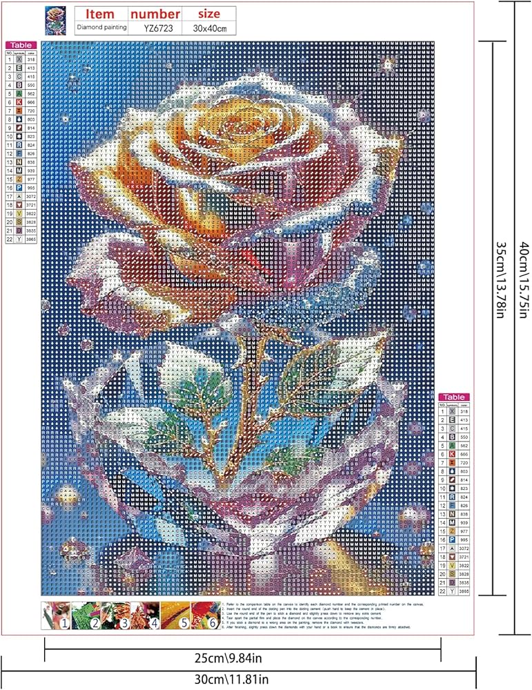 Amazon.co.jp: JISHSHAY ダイヤモンドアート キット 30x40cm