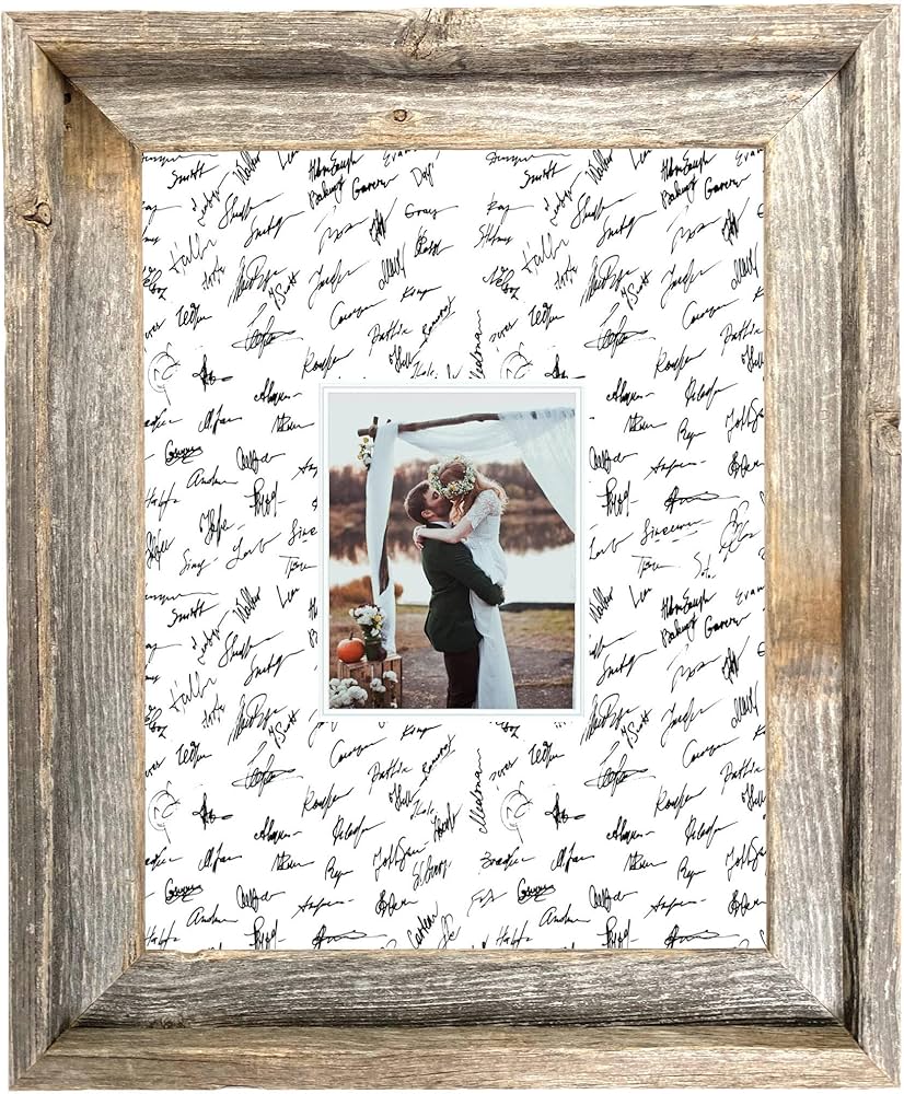 Amazon.com - BARNWOODUSA 16x20 Wedding Guest Signature Frames 5x7
