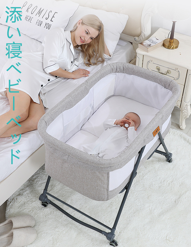 Amazon.co.jp: Luddy ベビーベッド ベビーラック ハイローベッド