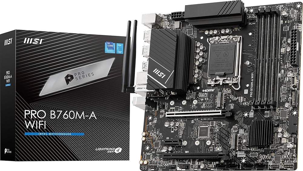 Amazon | MSI PRO B760M-A WiFi ProSeries マザーボード (第12/13/14