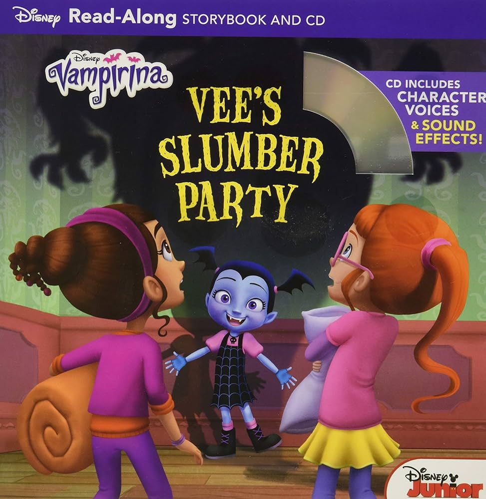 Vampirina Read-Along Book and CD Vee's Slumber Party (Read-Along