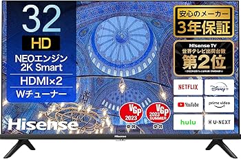 Amazon | Hisense 32V型 ハイビジョン 液晶 テレビ 32A40H ネット動画
