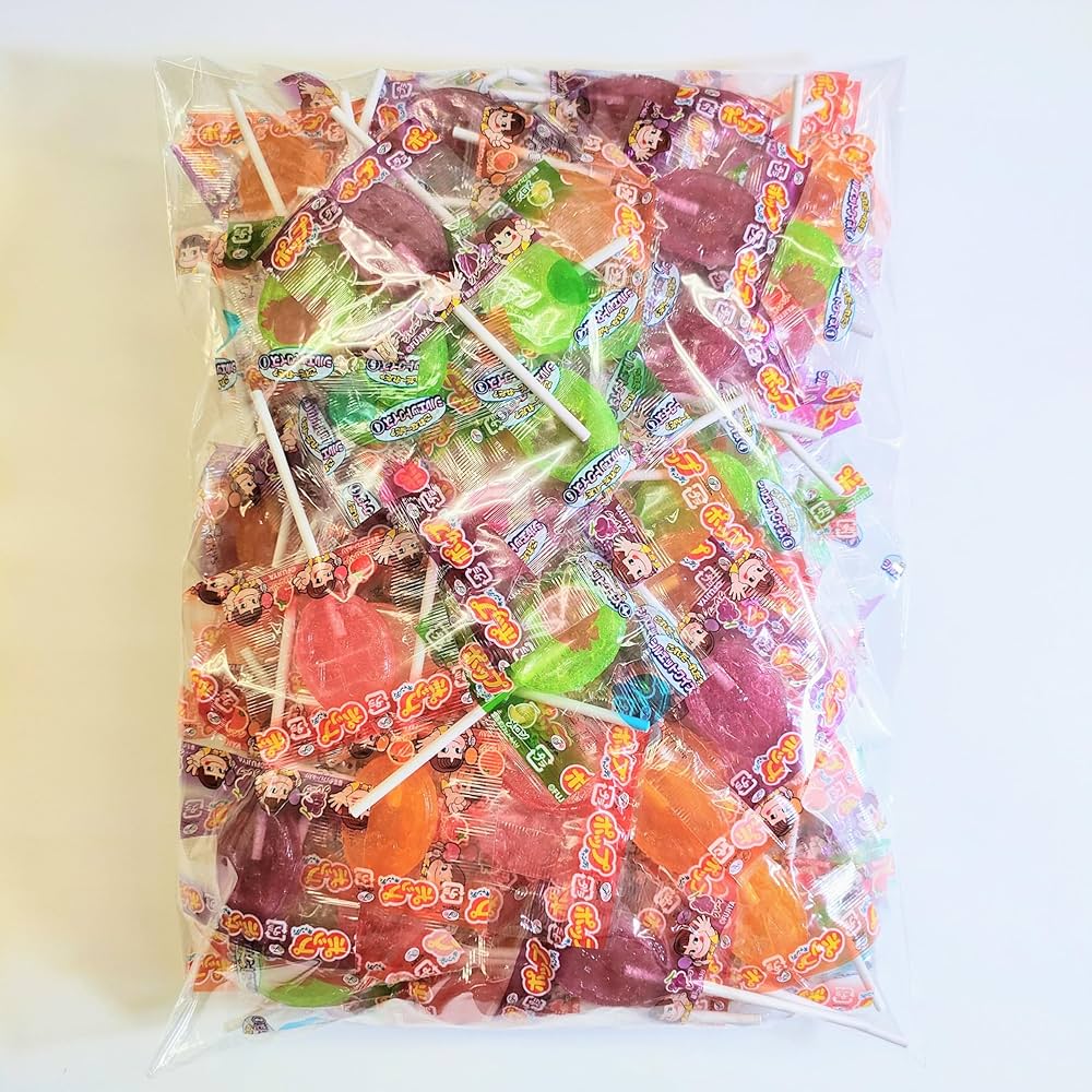 Amazon.co.jp: 不二家 ポップキャンディ 大容量 1キロ 約156本 業務用