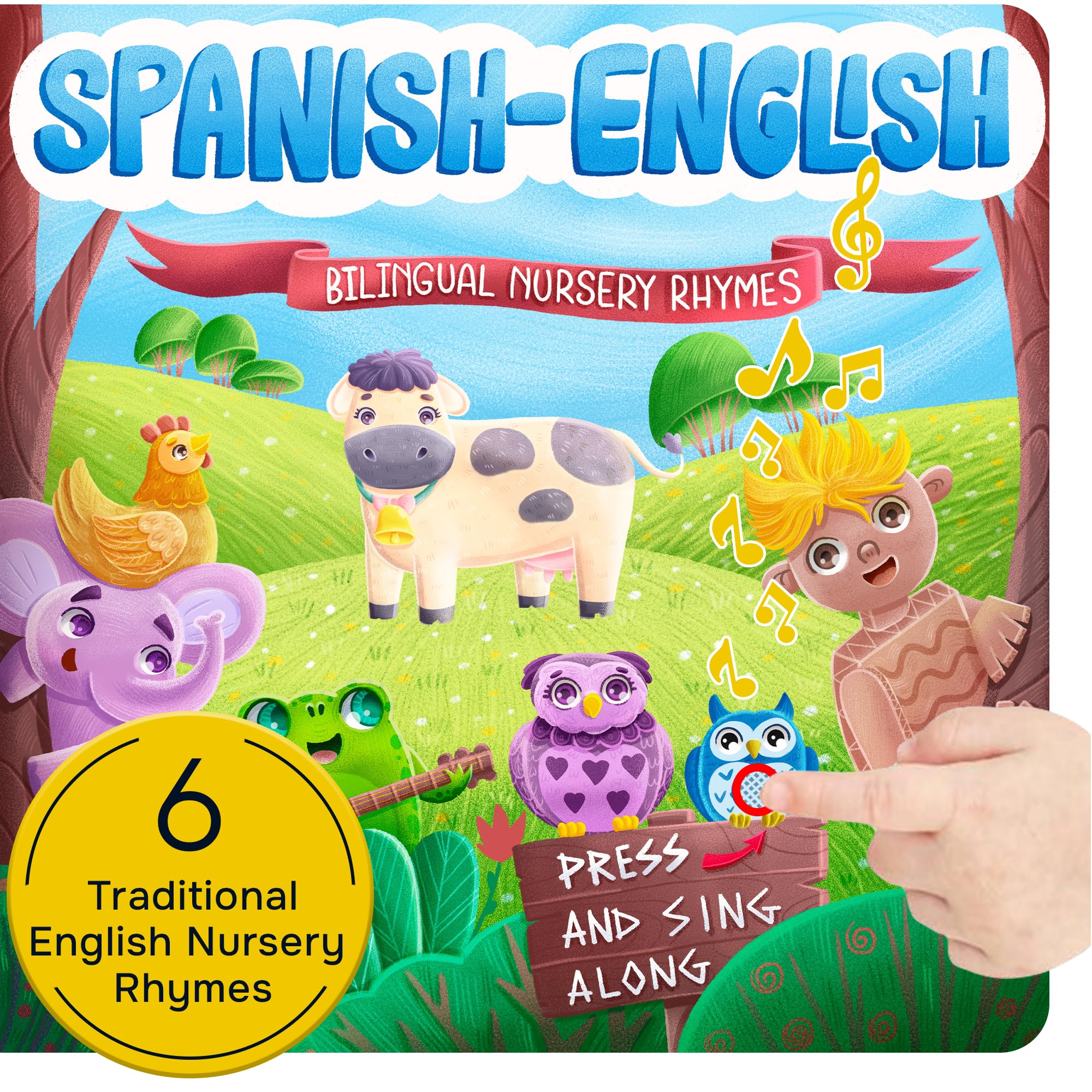 Amazon.com: Bilingual Spanish Books for Toddlers 1-3, Six (6