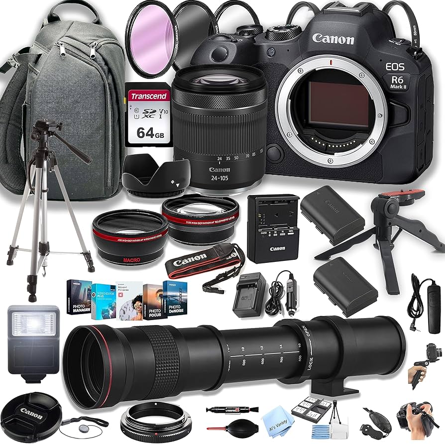 Amazon.com : Canon EOS R6 Mark II Mirrorless Camera with 24-105mm