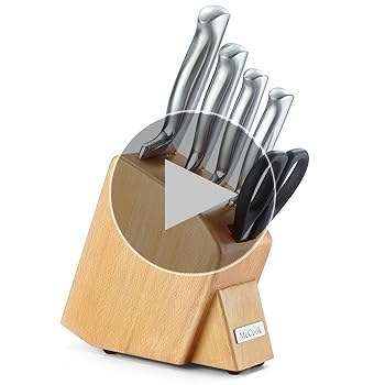 Amazon | McCook 6点包丁セット- ステンレス鋼製包丁立て付きで、多