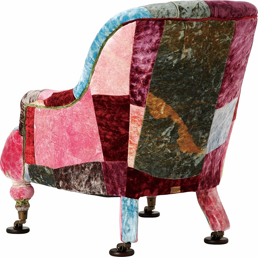 Amazon｜HALO アンチェア 一人掛け (ベルベット パッチワーク ボヘム