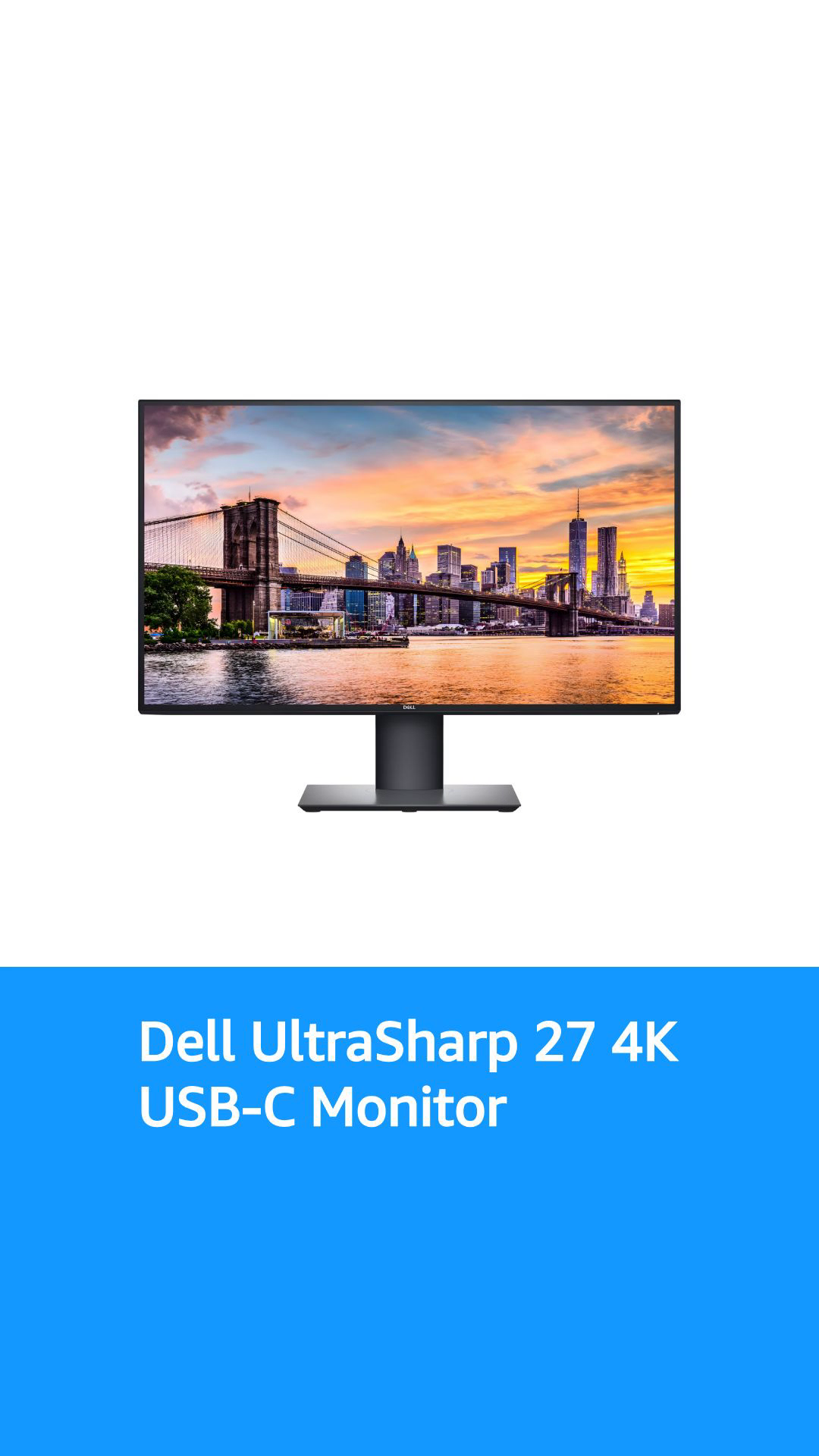 Dell UltraSharp U2720Q 27 Inch 4K UHD (3840 x 2160) LED Backlit