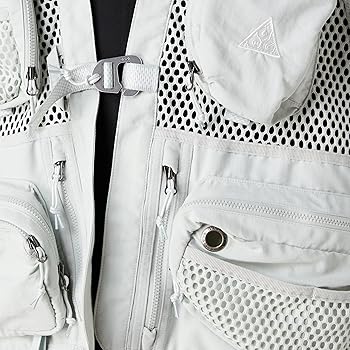 Nike ACG Unisex Buttles Vest, Light Silver, LARGE-TALL at Amazon