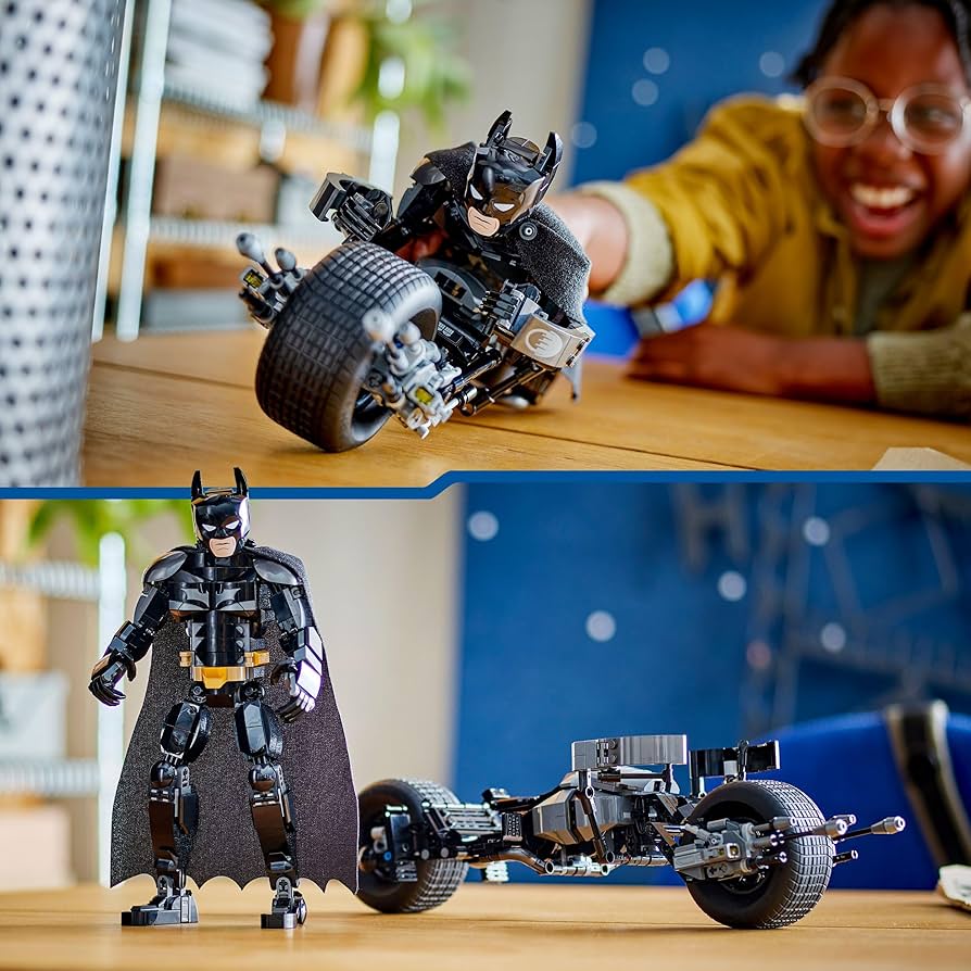 Amazon.com: Lego DC Batman Buildable Batman Figure and Motorcycle