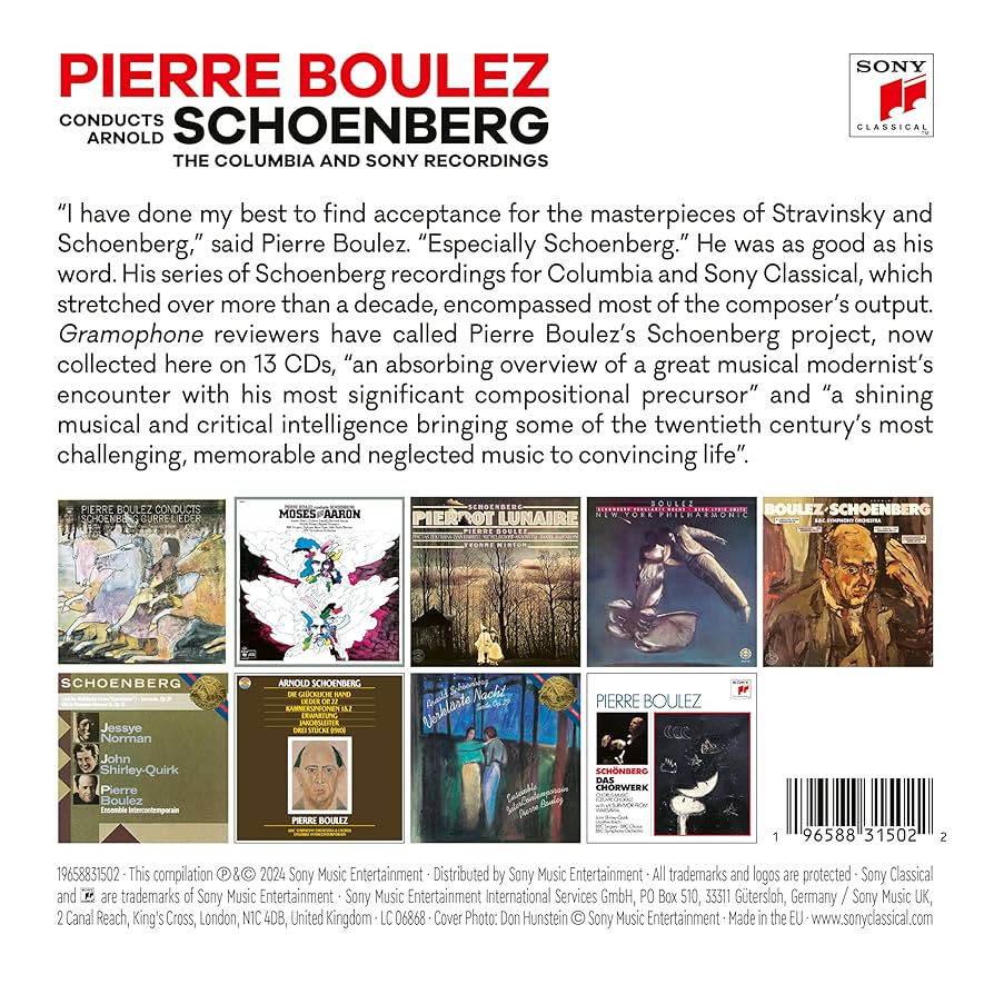 Amazon.co.jp: Pierre Boulez Conducts Arnold Schoenberg The