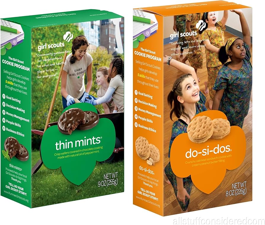 Amazon.com: Girl Scout Cookies, 2 Pack, Thin Mints and Do-si-do