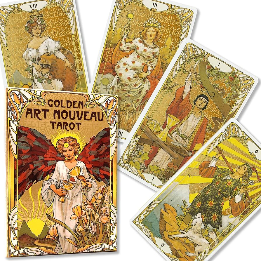Amazon.co.jp: ゴールデン アールヌーボー タロット 大判サイズ 大