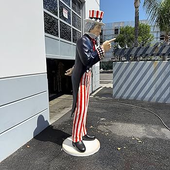 Amazon.com: LM Treasures Giant Uncle Sam Life Size Resin Statue