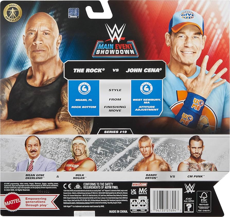 Amazon.co.jp: Mattel WWEメインイベントチャンピオンシップショー