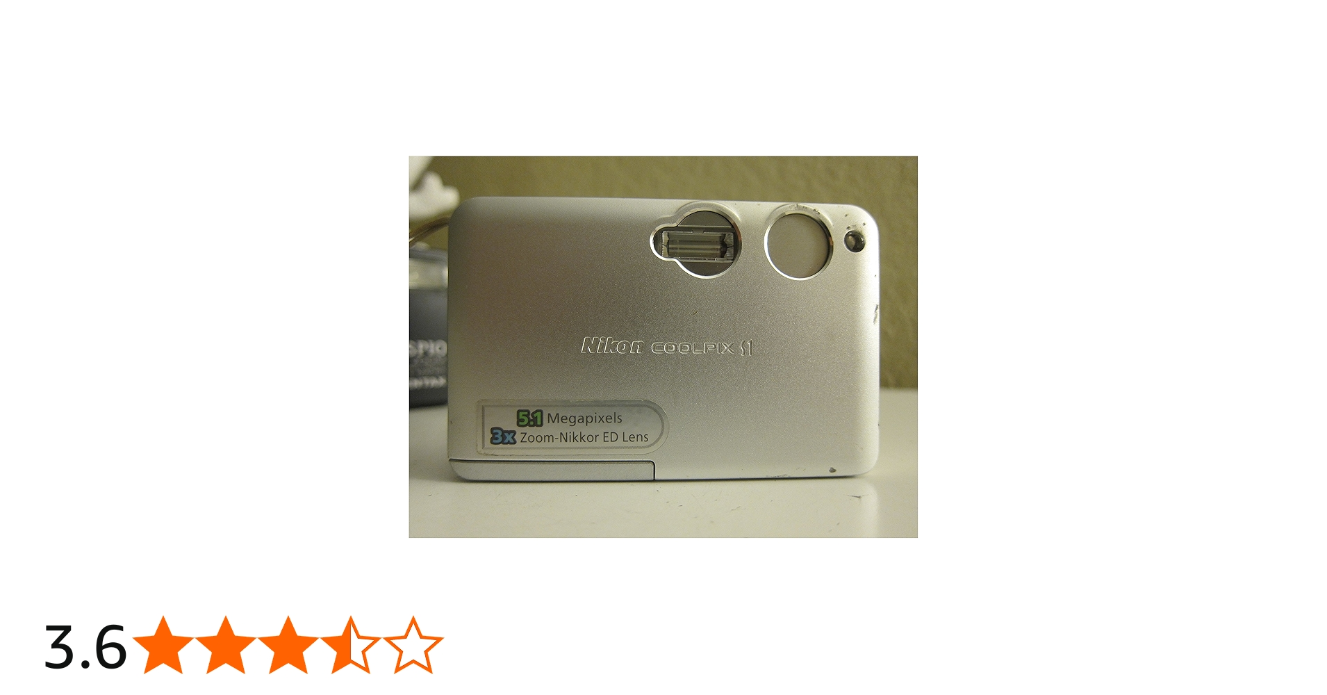 Amazon | Nikon Coolpix s1 5.1 MP slim-designデジタルカメラwith 3 x